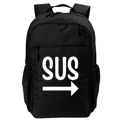 Sus Pointing Arrow Right Gaming Meme Impostor Kinda Sus Backpack