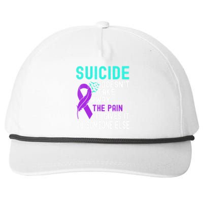 Suicide Prevention Awareness Snapback Five-Panel Rope Hat