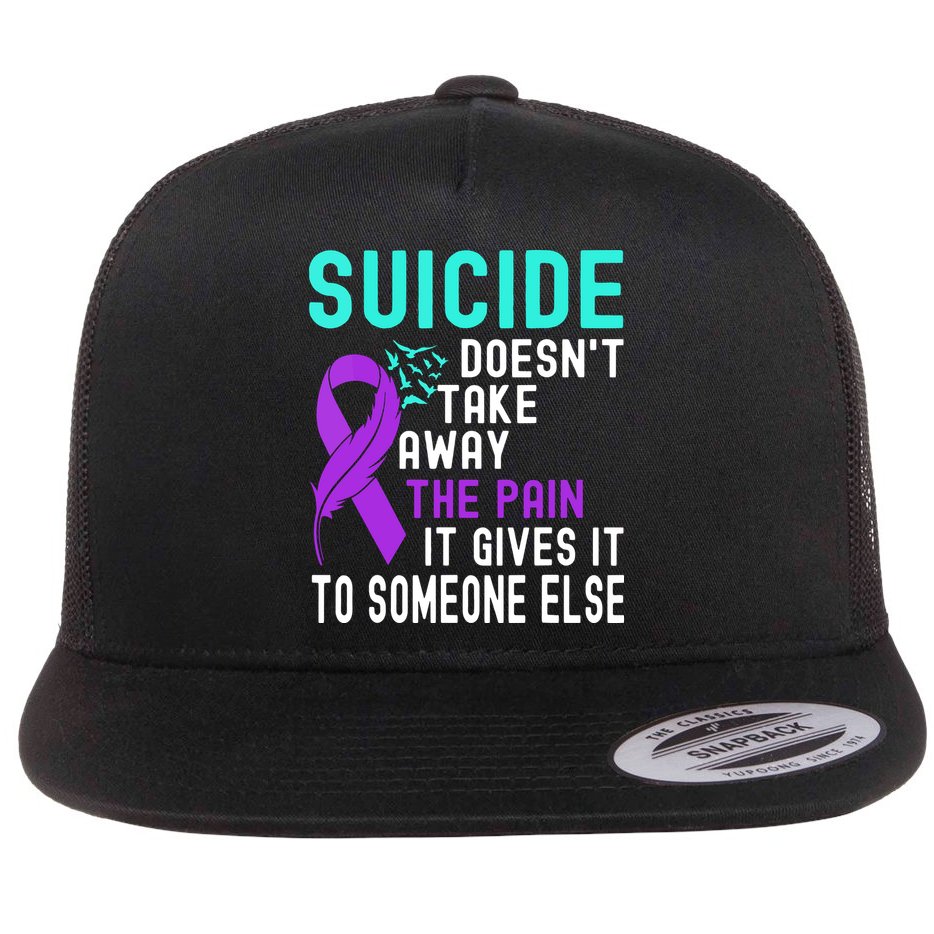 Suicide Prevention Awareness Flat Bill Trucker Hat
