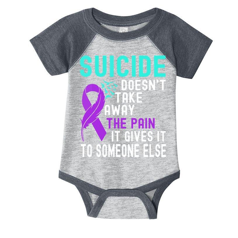 Suicide Prevention Awareness Infant Baby Jersey Bodysuit
