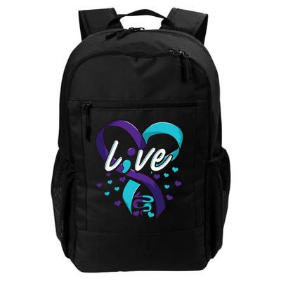 Suicide Prevention Awareness Live Love Semicolon Backpack
