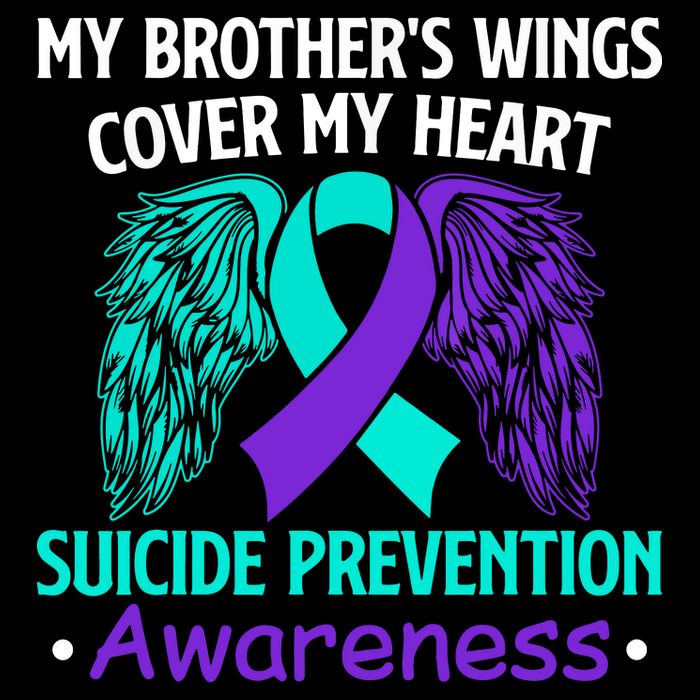 Suicide Prevention Awareness My Brother's Cover My Heart 16 in Basic Backpack