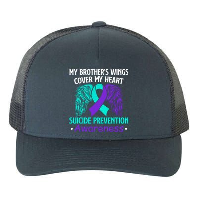 Suicide Prevention Awareness My Brother's Cover My Heart Yupoong Adult 5-Panel Trucker Hat