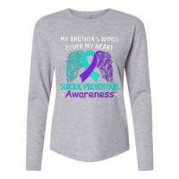 Suicide Prevention Awareness My Brother's Cover My Heart Womens Cotton Relaxed Long Sleeve T-Shirt