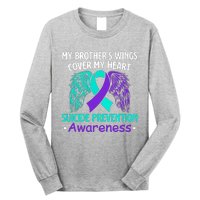 Suicide Prevention Awareness My Brother's Cover My Heart Long Sleeve Shirt