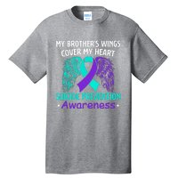 Suicide Prevention Awareness My Brother's Cover My Heart Tall T-Shirt