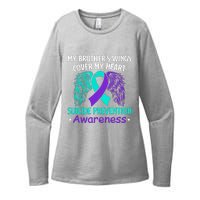 Suicide Prevention Awareness My Brother's Cover My Heart Womens CVC Long Sleeve Shirt