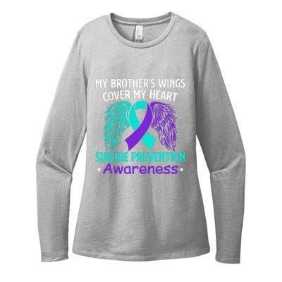 Suicide Prevention Awareness My Brother's Cover My Heart Womens CVC Long Sleeve Shirt