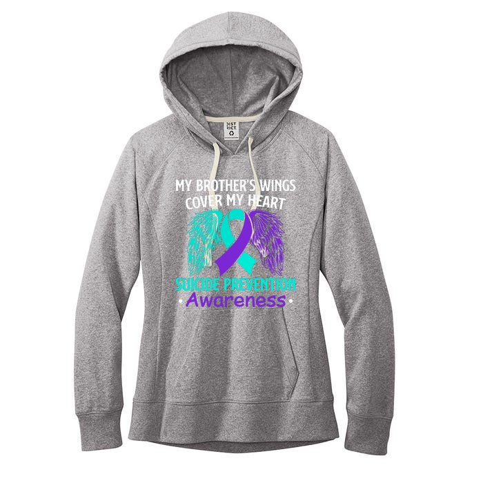 Suicide Prevention Awareness My Brother's Cover My Heart Women's Fleece Hoodie