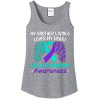 Suicide Prevention Awareness My Brother's Cover My Heart Ladies Essential Tank