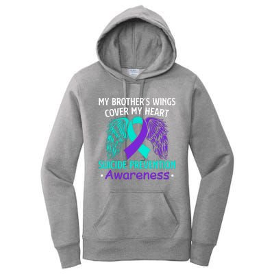 Suicide Prevention Awareness My Brother's Cover My Heart Women's Pullover Hoodie