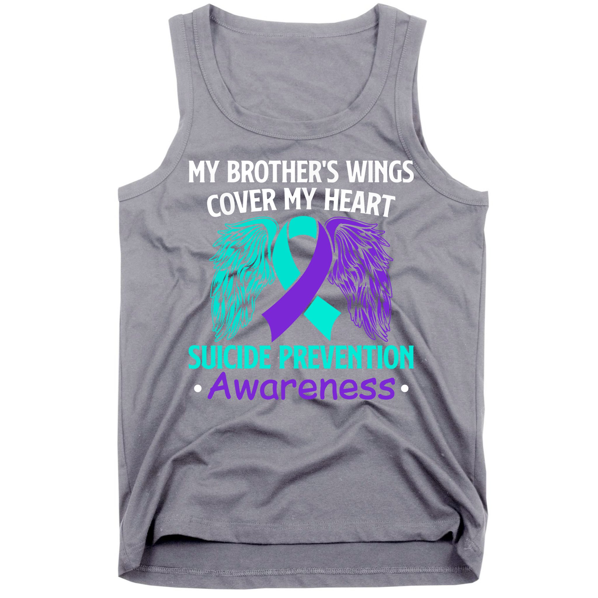 Suicide Prevention Awareness My Brother's Cover My Heart Tank Top