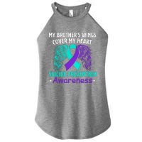 Suicide Prevention Awareness My Brother's Cover My Heart Women's Perfect Tri Rocker Tank