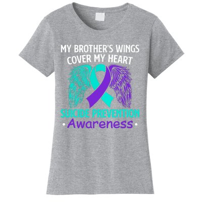 Suicide Prevention Awareness My Brother's Cover My Heart Women's T-Shirt