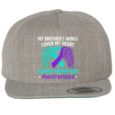 Suicide Prevention Awareness My Brother's Cover My Heart Wool Snapback Cap