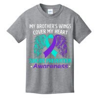 Suicide Prevention Awareness My Brother's Cover My Heart Kids T-Shirt