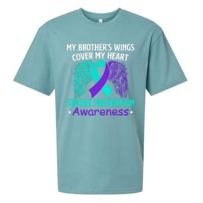 Suicide Prevention Awareness My Brother's Cover My Heart Sueded Cloud Jersey T-Shirt