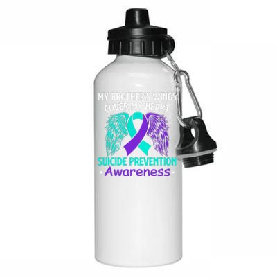 Suicide Prevention Awareness My Brother's Cover My Heart Aluminum Water Bottle