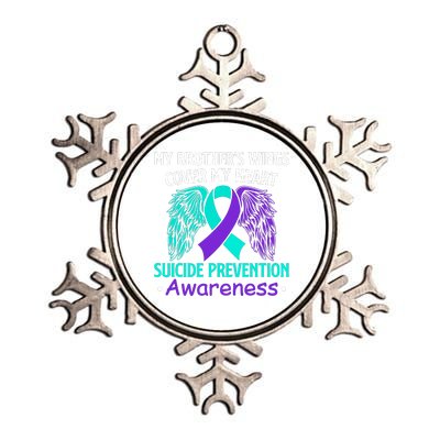 Suicide Prevention Awareness My Brother's Cover My Heart Metallic Star Ornament