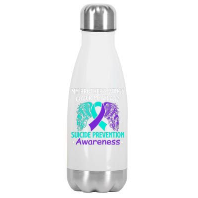 Suicide Prevention Awareness My Brother's Cover My Heart Stainless Steel Insulated Water Bottle