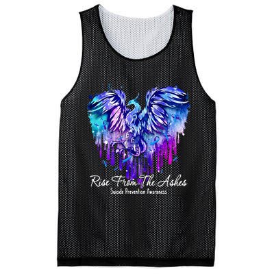 Suicide Prevention Awareness Rise From Phoenix The Ashes Mesh Reversible Basketball Jersey Tank