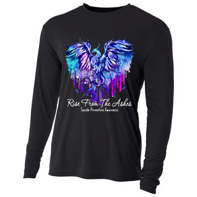 Suicide Prevention Awareness Rise From Phoenix The Ashes Cooling Performance Long Sleeve Crew