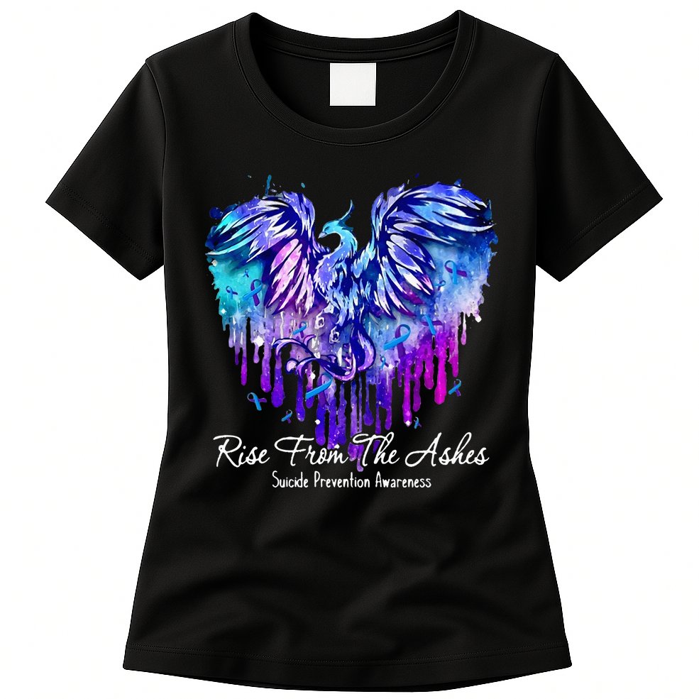 Suicide Prevention Awareness Rise From Phoenix The Ashes Womens T-Shirt