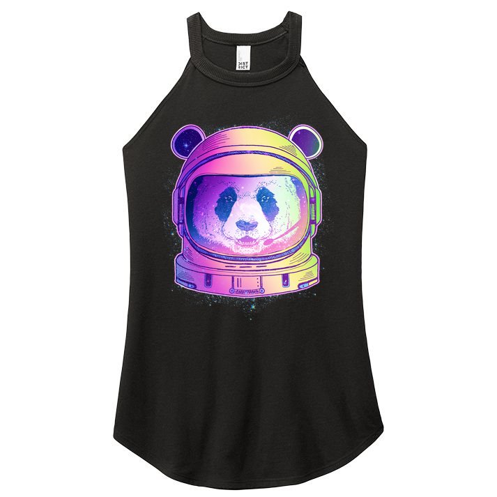Space Astro Panda Women's Perfect Tri Rocker Tank