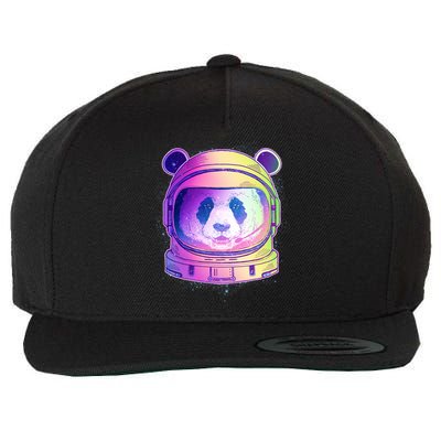 Space Astro Panda Wool Snapback Cap