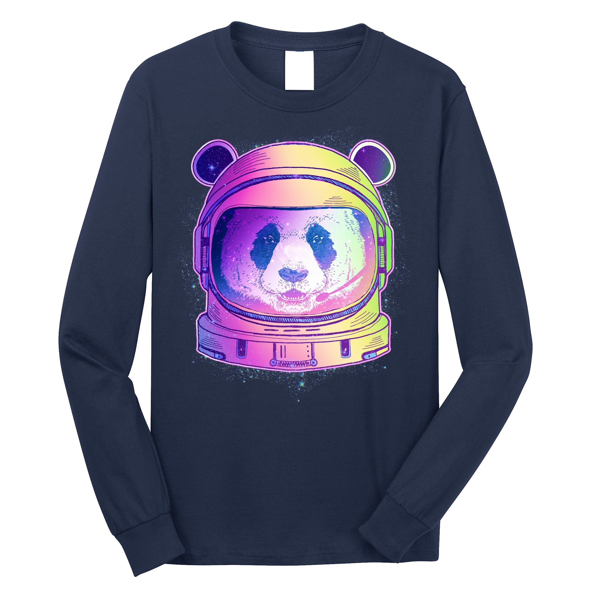Space Astro Panda Long Sleeve Shirt