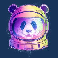 Space Astro Panda 16 in Basic Backpack