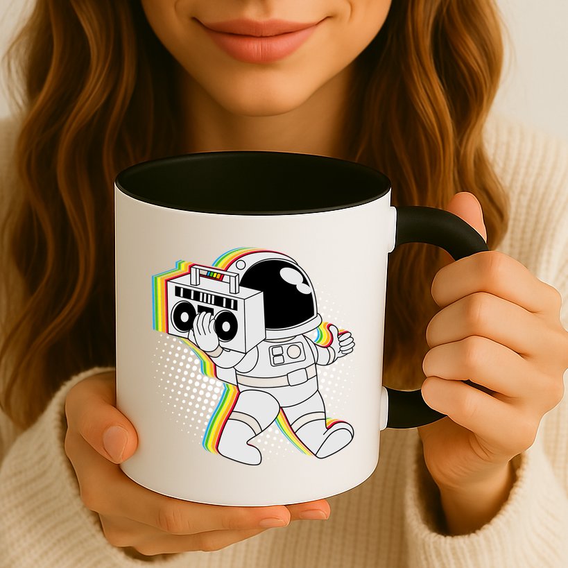 Space Astronaut Boombox Mug