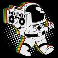 Space Astronaut Boombox 16oz Travel Tumbler