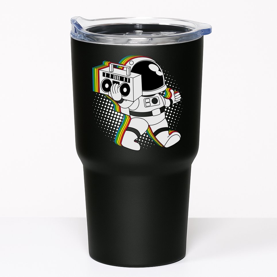 Space Astronaut Boombox Tumbler