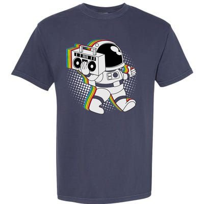 Space Astronaut Boombox Garment-Dyed Heavyweight T-Shirt