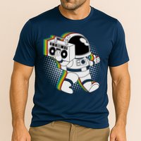 Space Astronaut Boombox Performance Shirt
