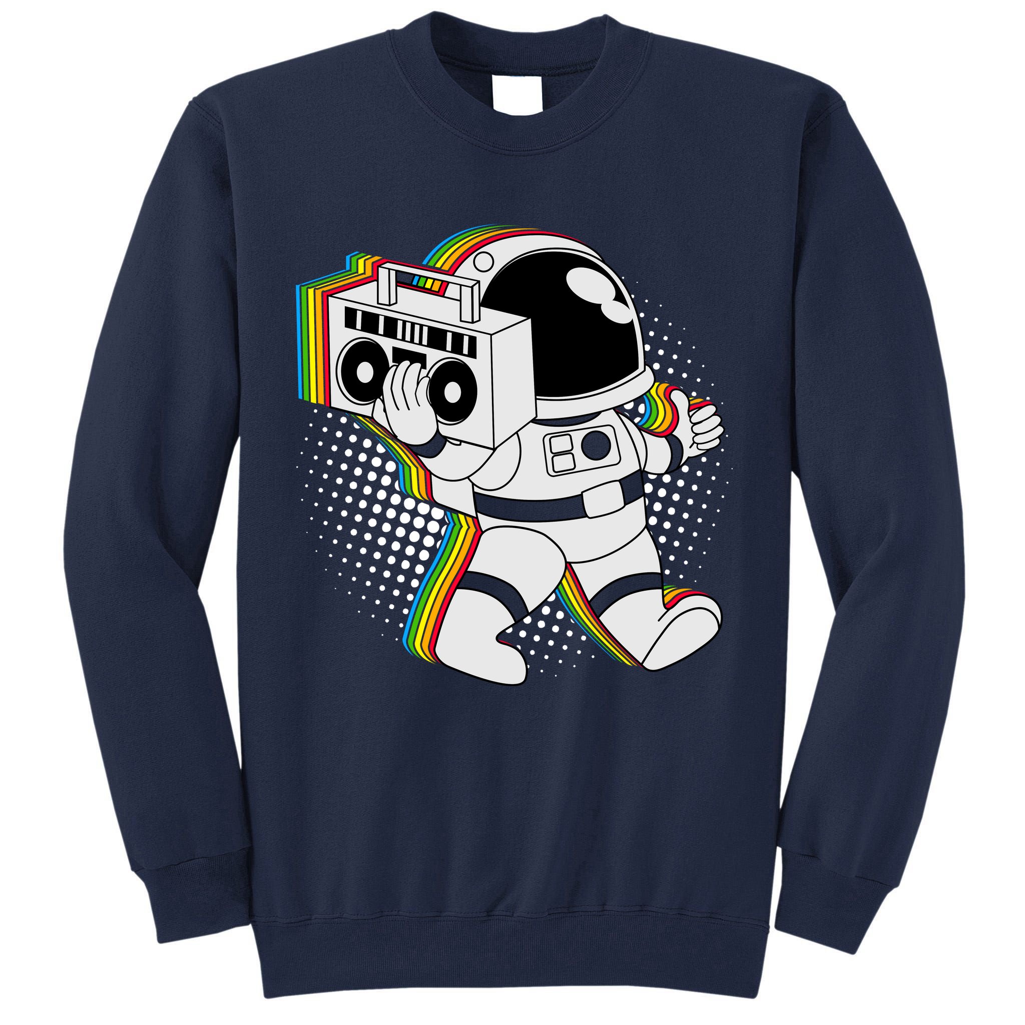 Space Astronaut Boombox Tall Sweatshirt