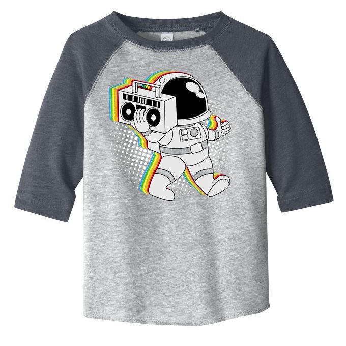 Space Astronaut Boombox Toddler Fine Jersey T-Shirt