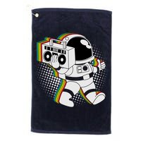 Space Astronaut Boombox Golf Towel
