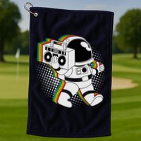 Space Astronaut Boombox Golf Towel