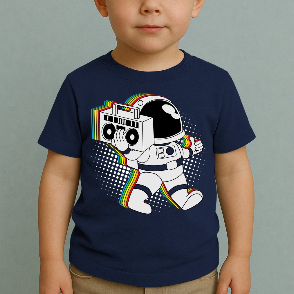Space Astronaut Boombox Toddler T-Shirt