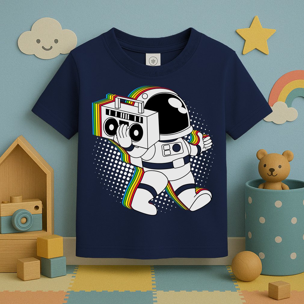 Space Astronaut Boombox Toddler T-Shirt