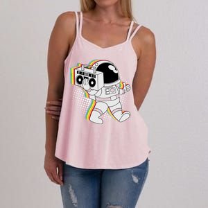 Space Astronaut Boombox Women's Strappy Tank