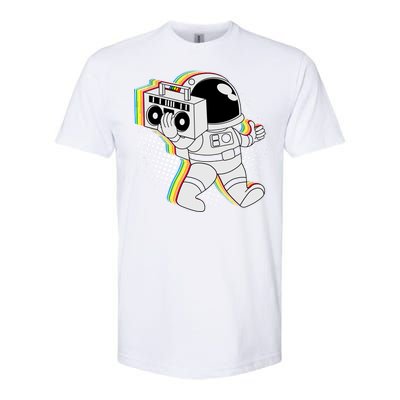 Space Astronaut Boombox Softstyle® CVC T-Shirt