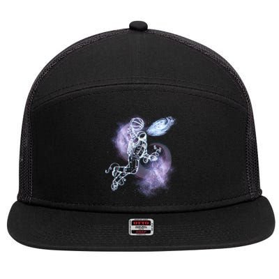 Space Astronaut Dunk Nebula Jam 7 Panel Mesh Trucker Snapback Hat