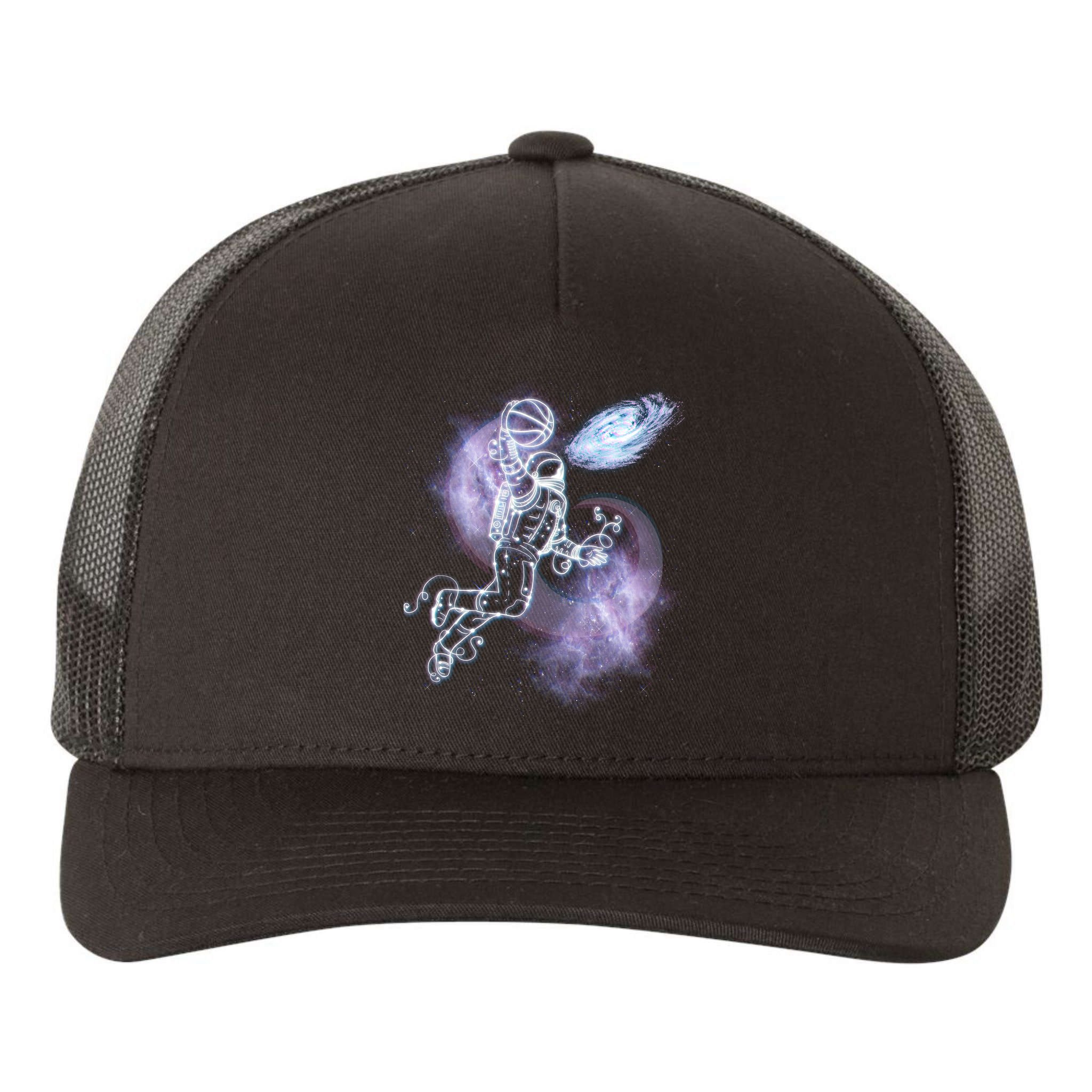 Space Astronaut Dunk Nebula Jam Yupoong Adult 5-Panel Trucker Hat