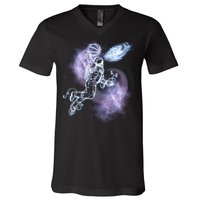 Space Astronaut Dunk Nebula Jam V-Neck T-Shirt