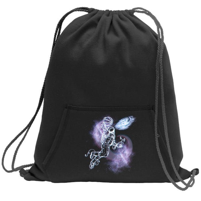 Space Astronaut Dunk Nebula Jam Sweatshirt Cinch Pack Bag