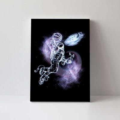 Space Astronaut Dunk Nebula Jam Canvas