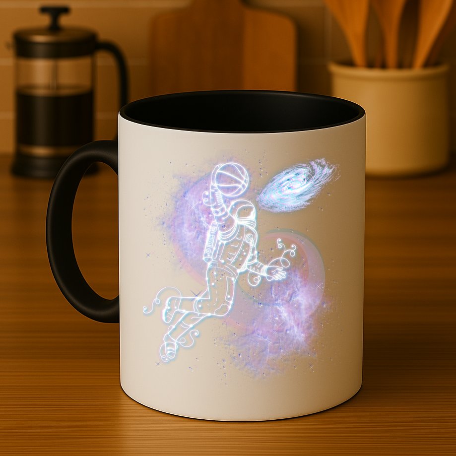 Space Astronaut Dunk Nebula Jam Mug